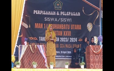 MAN 1 Labuhanbatu Utara Laksanakan Acara Pelepasan Siswa-siswi Kelas XII  Labuhanbatu Utara (Humas).